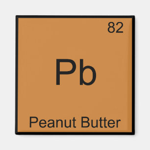 Aimant Pb - Chemise T-shirt Chimie Élément Drôle Beurre D