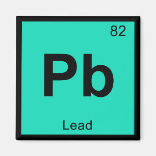 Aimant Pb - Chimie au plomb Élément de symbole de table
