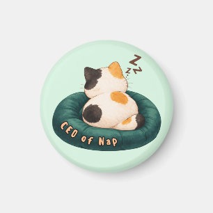 Aimant "PDG de Nap" Chat endormi sur le canapé
