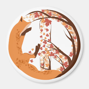 Aimant Peace Fox