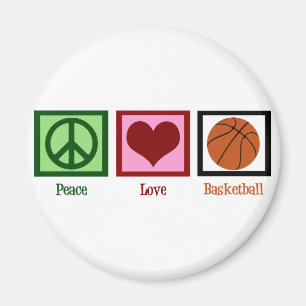 Aimant Peace Love Basket