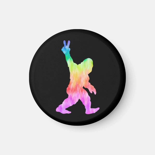 Aimant Peace Love Bigfoot (Devant)