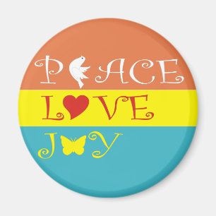 Aimant Peace Love Joy