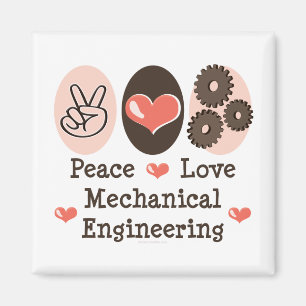 Aimant Peace Love Mécanique Ingénierie magnétique