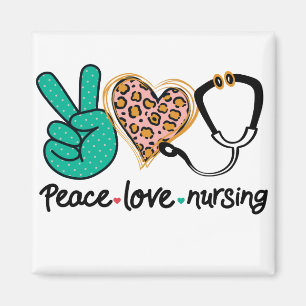 Aimant Peace Love Nuring