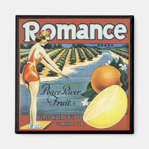Aimant Peace River Fruit Company Crate Étiquette