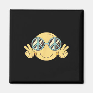 Aimant Peace Sign Love 60s les années 70 Super Hippie Cos