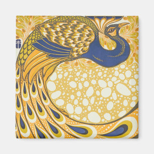 Aimant Peacock Antique Vintage Coloré