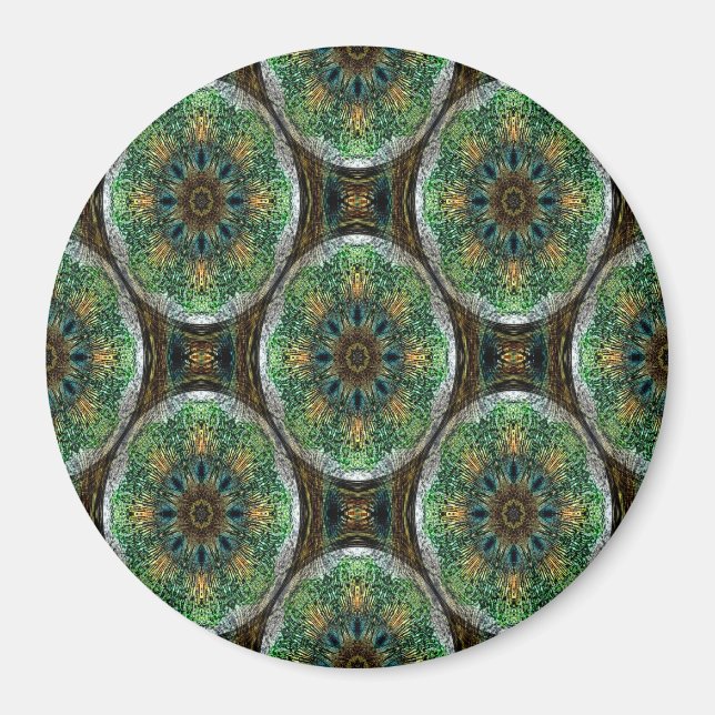 Aimant Peacock Feather Mandala..... (Devant)