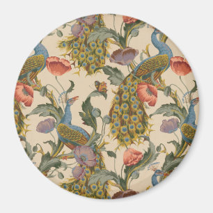 Aimant Peacock Motif vintage Art coloré