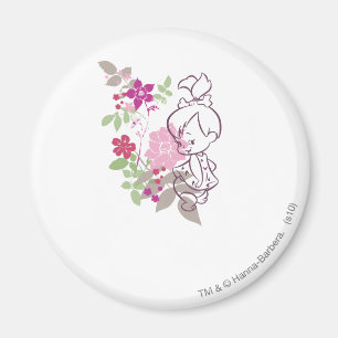 Aimant PEBBLES™ Un Cutie Dans Les Fleurs
