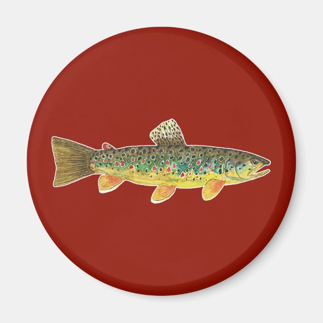 Aimant Pêche de Brown Trout (Devant)