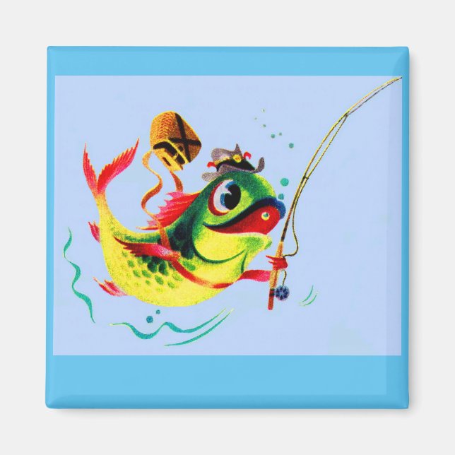 Aimant Pêche du poisson dans les années 1940 (Devant)