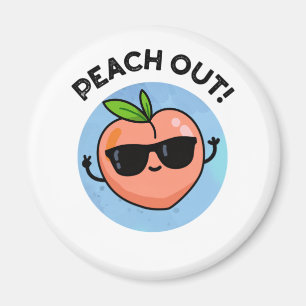 Aimant Pêcher Drôle Fruit Pun