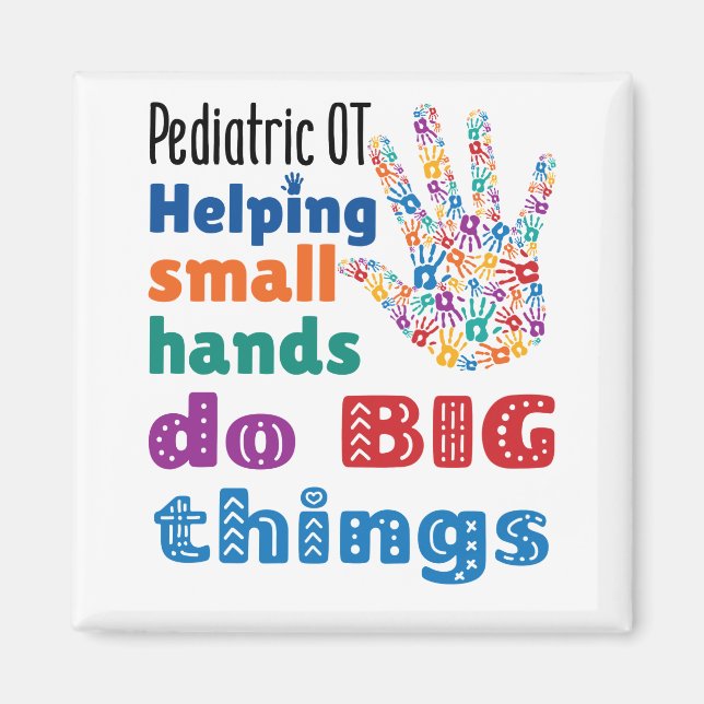 Aimant Pediatric OT Aider les petites mains à faire de gr (Devant)