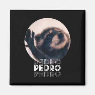 Aimant Pedro Racoon Danse Populaire Mème Internet Mapache