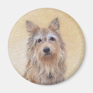 Aimant Peinture Berger Picard - Joli art original chien