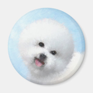 Aimant Peinture Bichon Frise - Cute Original Chien Art