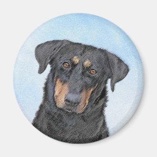 Aimant Peinture de Beauceron - Cute Original Dog Art