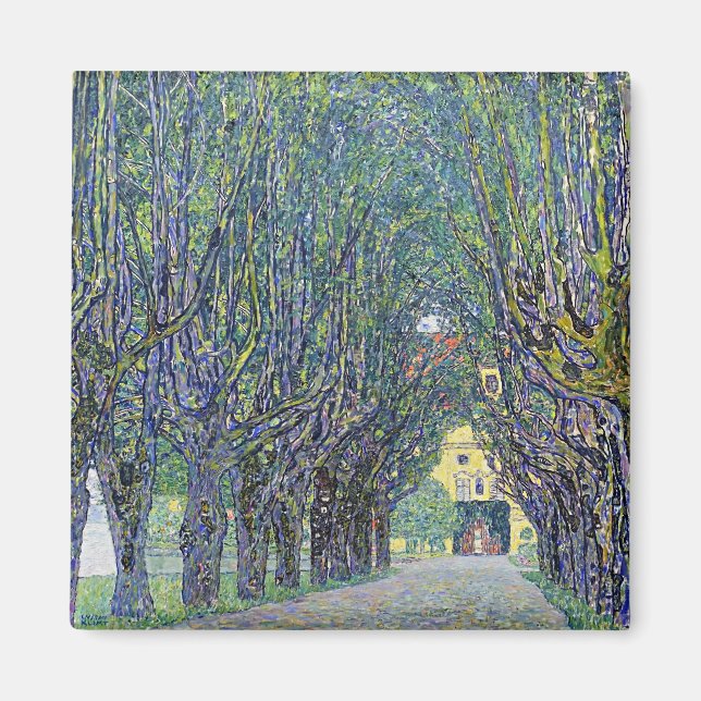 Aimant Peinture de Gustav Klimt, Allée à Schloss Kammer (Devant)