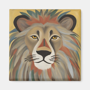 Aimant Peinture de lion