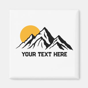 Aimant Peinture de montagne Wilderness Personnalisé