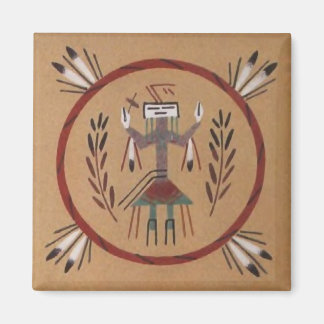 Aimant Peinture de sable Tribal amérindien