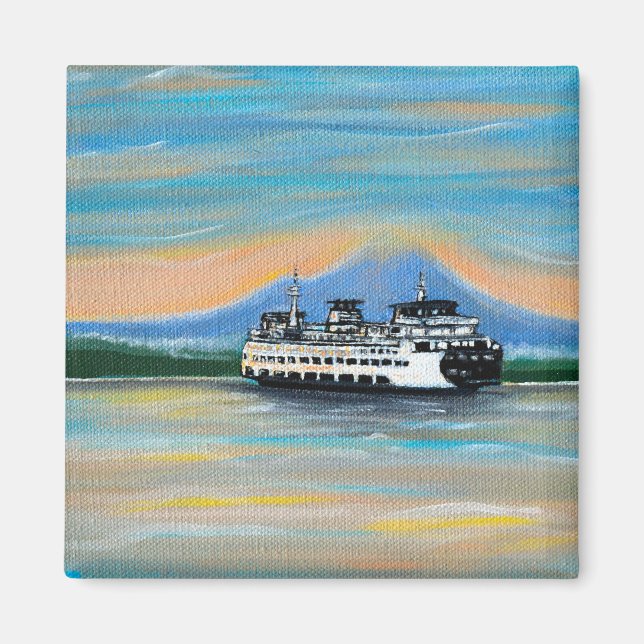 Aimant Peinture de traversier Sunrise (Devant)