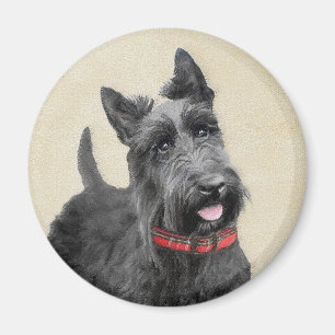 Aimant Peinture écossaise Terrier - Cute Original Chien A