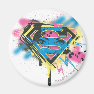 Aimant Peinture et flaques de Supergirl