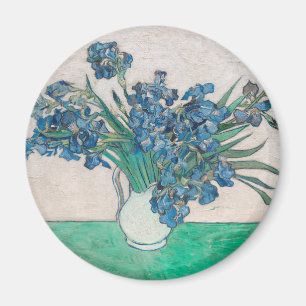 Aimant Peinture impressionniste vase d'iris de Van Gogh