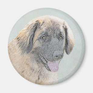 Aimant Peinture Leonberger - Joli art original chien