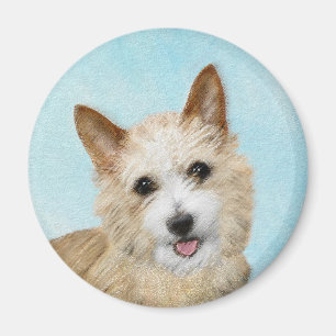 Aimant Peinture Podengo Pequeno portugaise - Art original