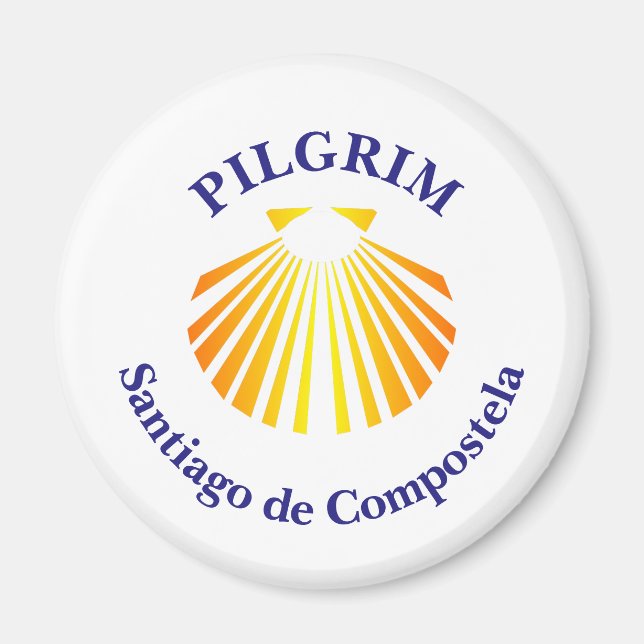 Aimant pèlerin du Camino de Santiago (Devant)