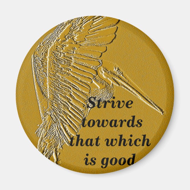 Aimant Pélicans d'or_ (Devant)