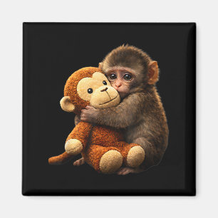 Aimant Peluche de singe bébé poing mignon peluche de sing