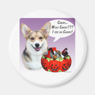 Aimant Pembroke Welsh Corgi Halloween Candy