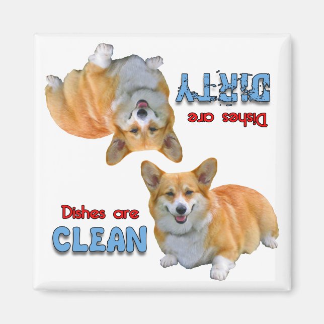 Aimant Pembroke Welsh Corgi lave-vaisselle (Devant)