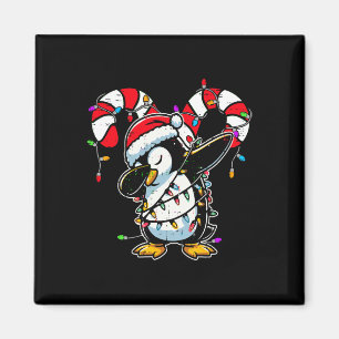 Aimant Pengouin Dab Noël Canne de Bonbon Hiver Tout-Petit