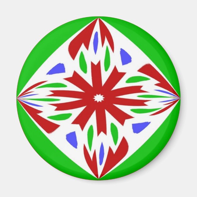 Aimant Pennsylvanie Dutch Hex Sign Welcome (Devant)