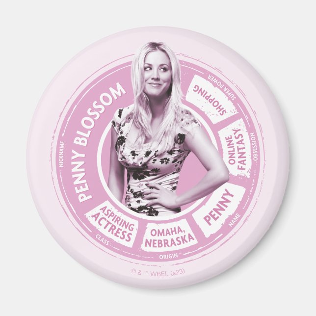 Aimant Penny Blossom Info Graphique (Devant)