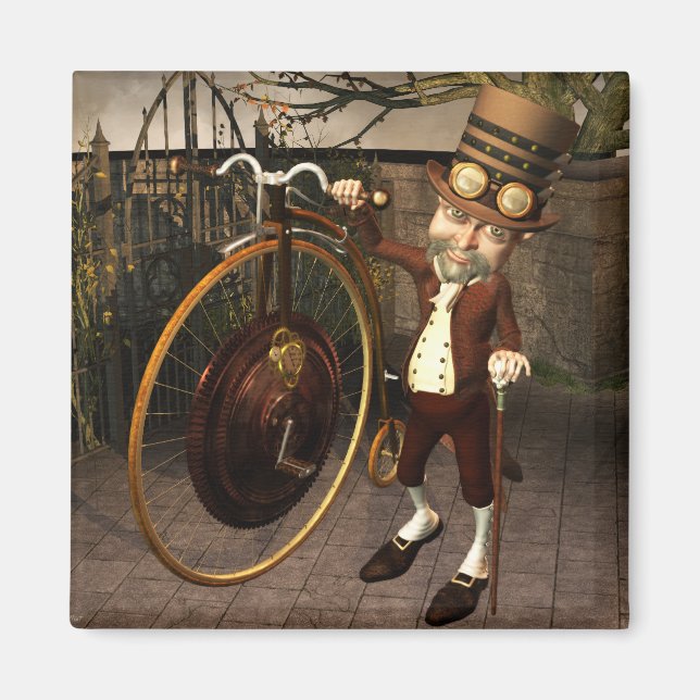 Aimant Penny Farthing Steampunk (Devant)