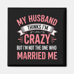 Aimant Pense que le couple de fiancés mari/femme est fou