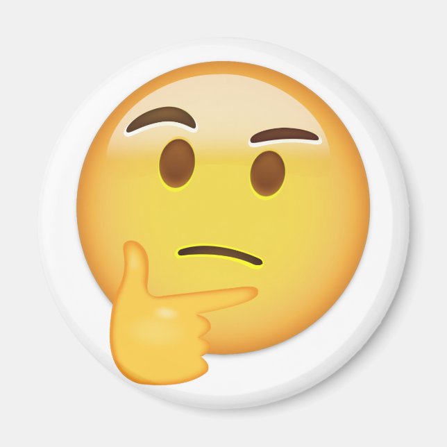 Aimant Penser face Emoji (Devant)