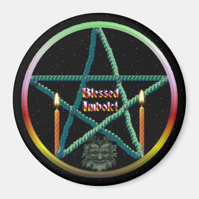Aimant Pentacle d'Imbolc (Devant)