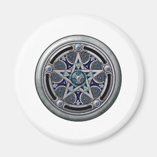 Aimant Pentacle féminin de l'Argent Pagan