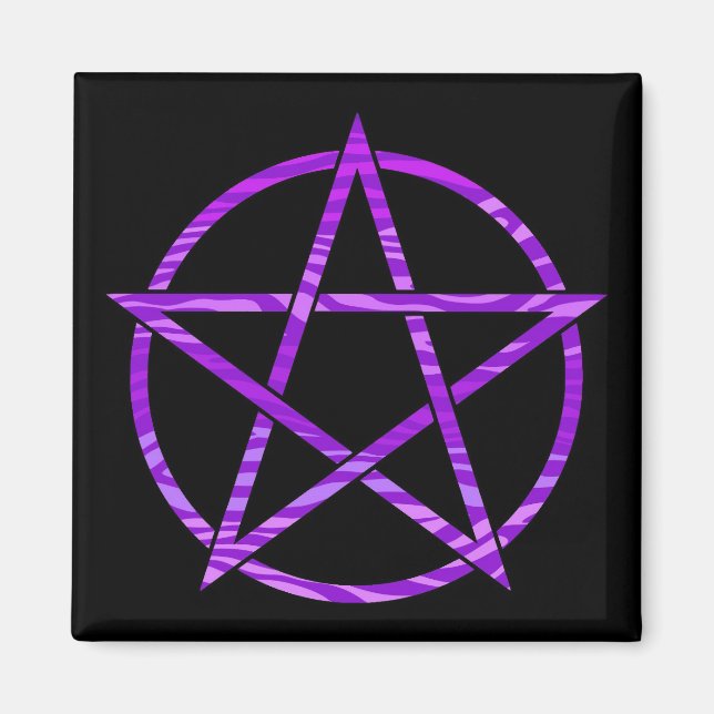 Aimant Pentagramme de zèbre pourpre (Devant)