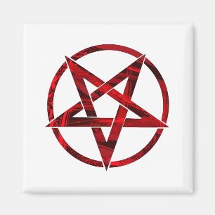 Aimant Pentagramme du Diable Rouge