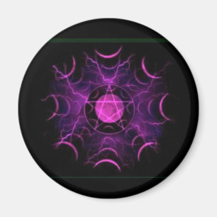 Aimant Pentagramme pourpre