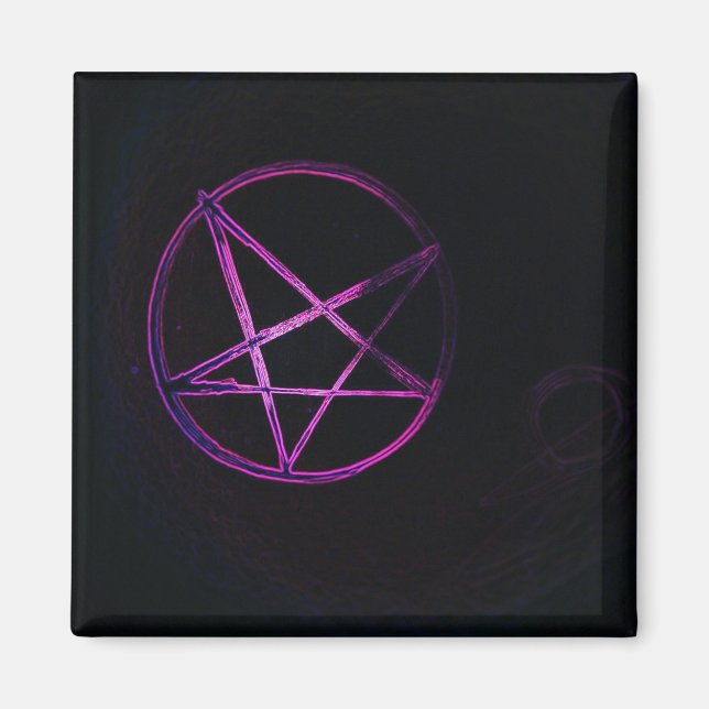 Aimant pentagramme pourpre (Devant)